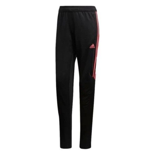 Adidas Women TIRO 17 Black and Pink Track Pants Size XS - Picture 1 of 4